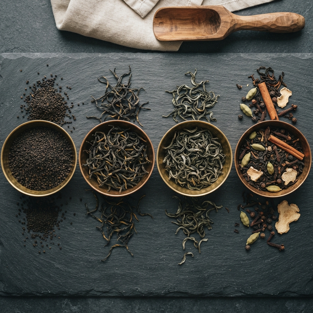 Hands sorting premium tea leaves showing the quality and care in selection